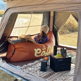 充气沙发户外露营装备懒人沙发可躺可睡单人便捷式野营春游气垫床