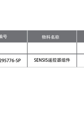 SENSIS科勒遥控器1295776-SP组件