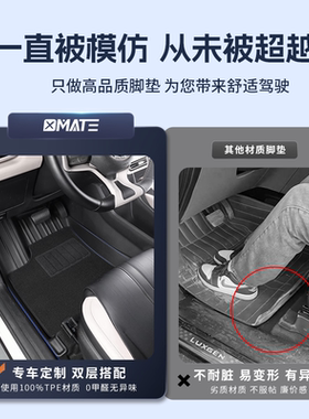 适用特斯拉Model3/Y比亚迪海豹埃尔法ATTO3大通大家9/7G70脚垫TPE