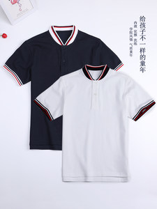 立领英伦学院风小学生校服POLO衫