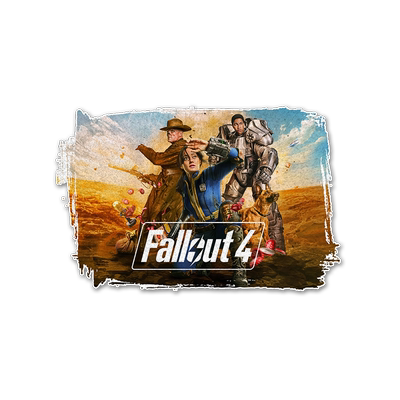 辐射4游戏美剧周边反光车贴