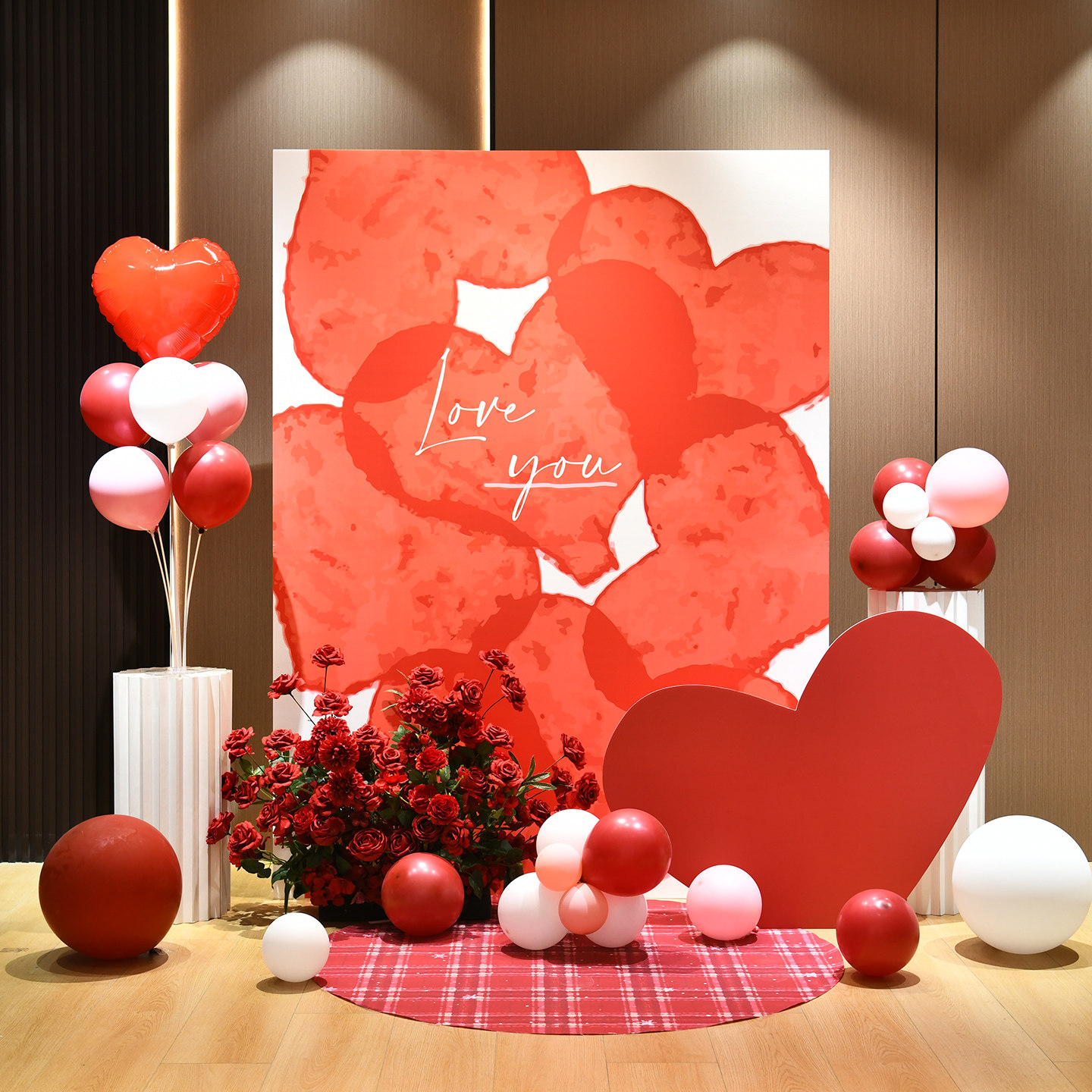 2026新款情人节七夕告白装饰氛围布置店铺打卡背景墙kt板造景美陈,节庆用品/礼品,装扮布置套餐,淘宝优惠券,粉丝福利购,淘宝优惠卷