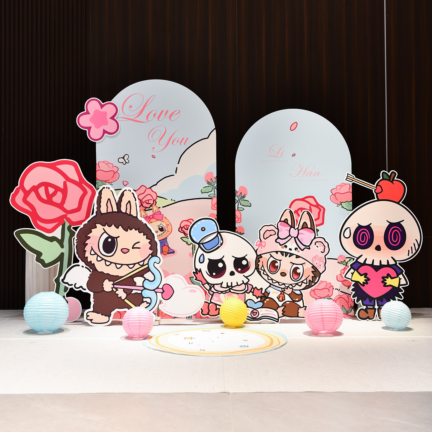 情人节拉布布主题布置求婚表白浪漫展板美陈打卡KT板背景墙装饰,节庆用品/礼品,装扮布置套餐,淘宝优惠券,粉丝福利购,淘宝优惠卷