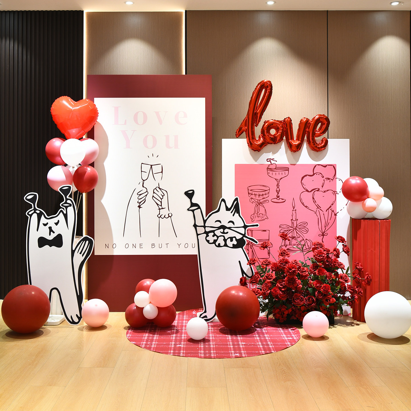 情人节商场酒店求婚表白活动场景布置气球kt板门店打卡背景装饰,节庆用品/礼品,装扮布置套餐,淘宝优惠券,粉丝福利购,淘宝优惠卷