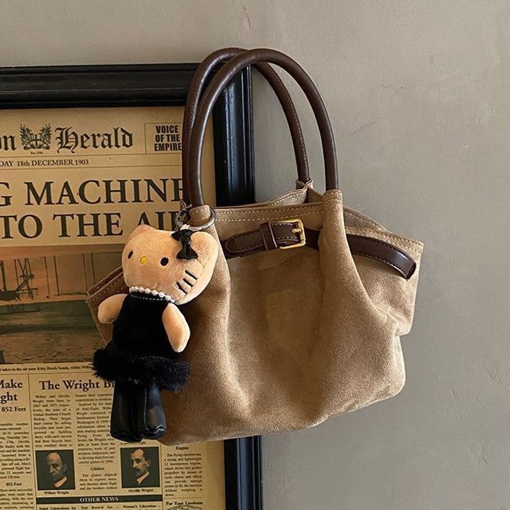 2026秋冬季超火小众麂皮绒包包女2025新款百搭斜挎包时尚手提包小