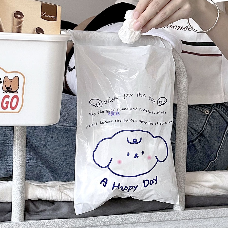 2026学生宿舍用床上垃圾桶上铺可爱挂式悬挂挂床边床头迷你垃圾袋