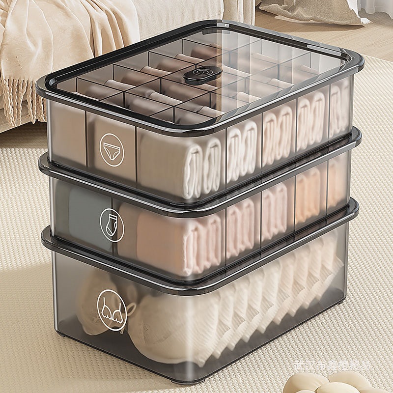 2026内衣内裤收纳盒家用袜子分格整理宿舍衣柜贴身衣物三合一