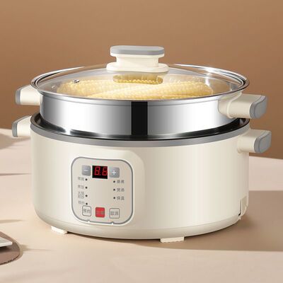 2026多功能三层蒸笼蒸锅家用新款电煮锅大容量蒸煮焖炖煎炒一体电