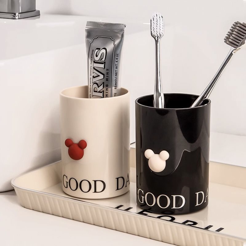 2026洗漱杯牙杯家用一对情侣刷牙杯子奶油风漱口杯牙具杯结婚牙刷