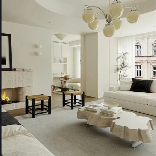 意式轻奢简约不规则桌子