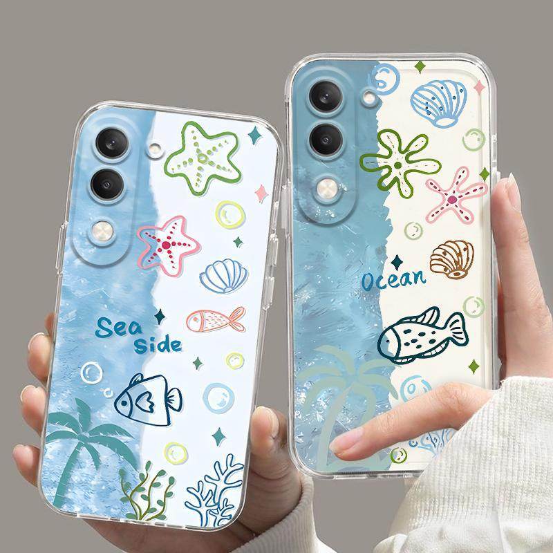 适用vivoy37c手机壳海洋小鱼y37c闺蜜全包防摔软胶套可爱男女透明,3C数码配件,手机保护套/壳,淘宝优惠券,粉丝福利购,淘宝优惠卷