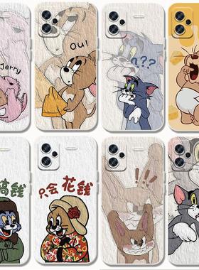 适用红米note13pro手机壳猫和老鼠个性Redmi潮男note13可爱女note13pro+防摔nate13卡通13pro十超火软胶套por
