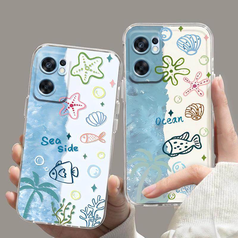 适用opporeno5手机壳海洋小鱼reno5 K闺蜜PEGM00防摔全包软套可爱,3C数码配件,手机保护套/壳,淘宝优惠券,粉丝福利购,淘宝优惠卷