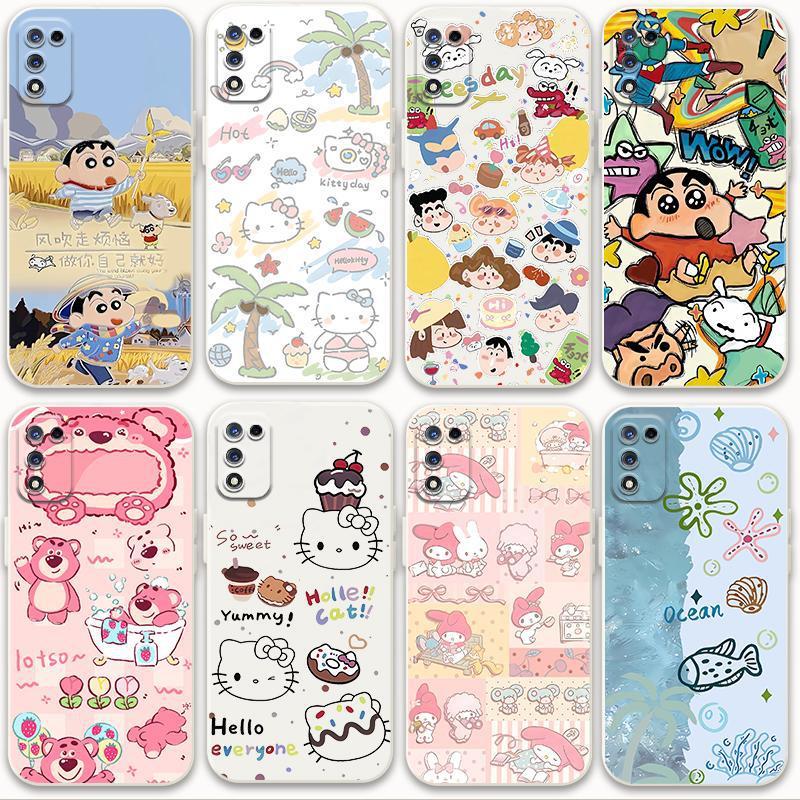 适用OPPOk9s手机壳蜡笔小新K9S情侣k9s防摔PERM10软胶套全包可爱