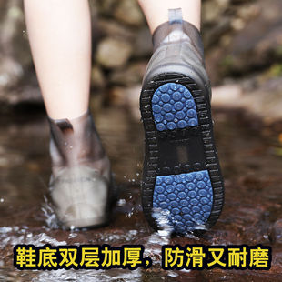 套防水防滑雨鞋 鞋 套防雨男女硅胶加厚耐磨底雨靴套下雨天旅游脚套