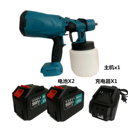 锂电电动喷漆枪乳胶漆大功率油漆涂料充电喷涂机神器锂电喷枪