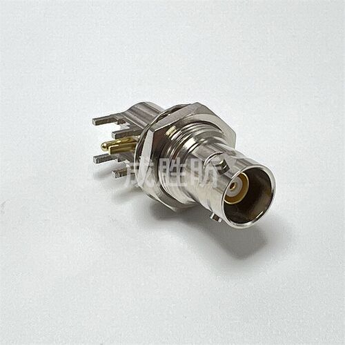 TRB-KYWE三同轴弯母座 BNC三卡口母BJ77母PCB底座1533B TRB-KWE母