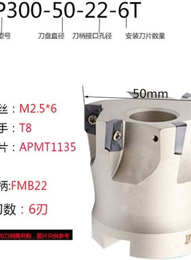 BAP400铣刀盘APMT1604RAP7z5壳型平面直角90度台湾飞FMB22铣刀