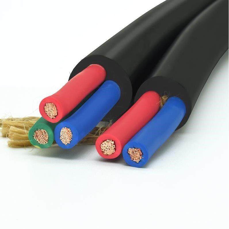 新款路电览线软线纯铜3X15两相3x4四心3x25平方电缆线2芯户外工品