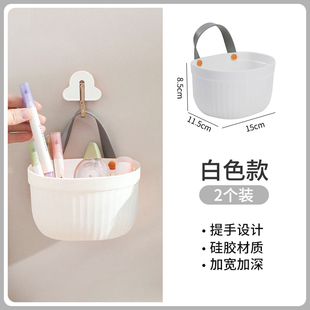 厨房葱姜蒜收纳筐小挂篮置物架浴室吊篮卫生间床边挂式收纳篮