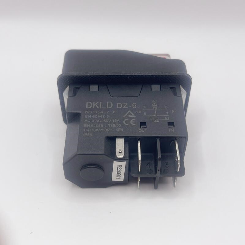 DKLD小型搅拌机开关DZ-6防水电磁开关/电动工具启动停止按钮KJD17