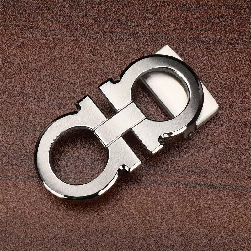 皮带扣3.5cm男士扣头平滑扣实心纯铜扣配件男款腰带扣单卖