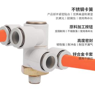 SMC型螺紋五通接頭KQ2ZD04 02S 雙頭兩組可旋轉(zhuǎn)快速換接頭 01S