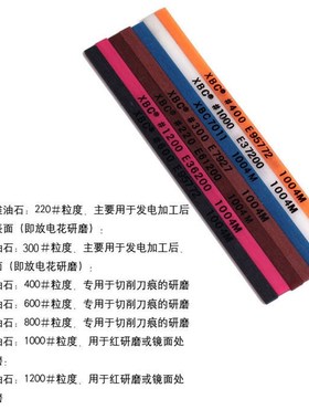 锐必克纤维油石1004M蓝色模具抛x光油石条XBC进口抛光油石800#400