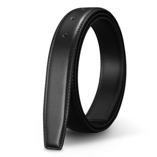 保罗不带头皮带男腰带休闲无头牛皮针扣替换带2.8 3.0CM打孔