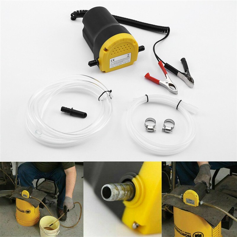 换旧机油汽车保养12V电动抽换机油泵自助油神器吸油泵