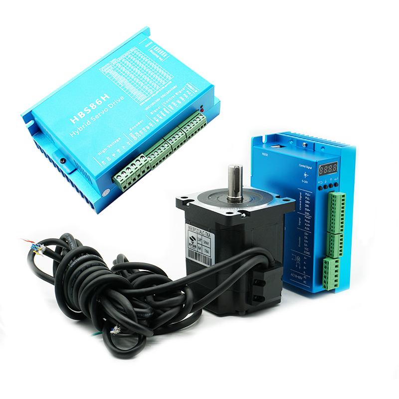 86闭环步进电机套装5n.m8.5n.m12.5n.m速混合伺服步进电机马达