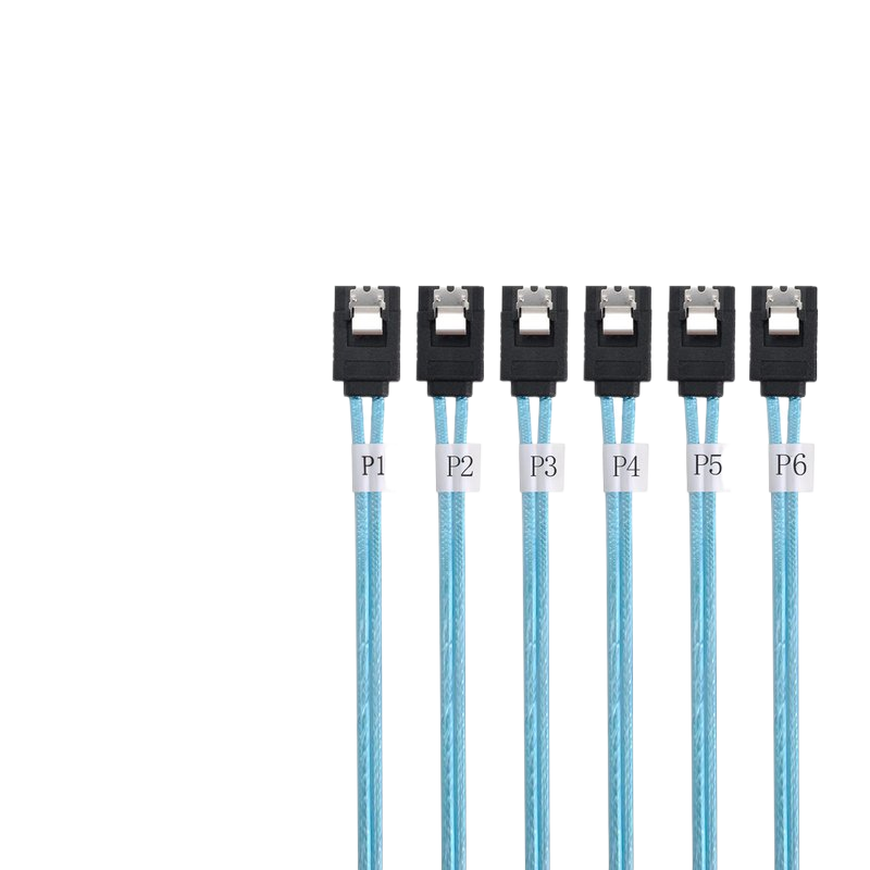 PCIE线缆机数据线6G 6SATA转6SATA MiniSAS 6对6连接线SF-018