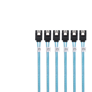 PCIE线缆机数据线6G 6SATA转6SATA MiniSAS 6对6连接线SF-018