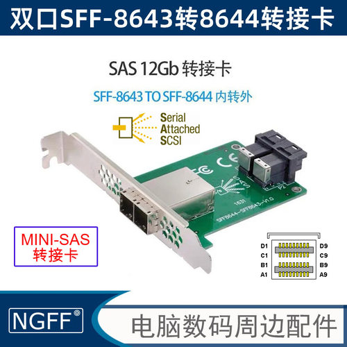 MiniSASHD转接卡ngff