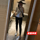 九分束脚萝卜哈伦小脚黑裤 高腰百搭修身 子女春秋夏薄款 显瘦休闲裤