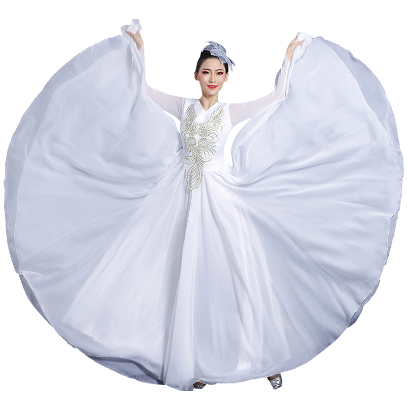 演出服开场舞大摆裙