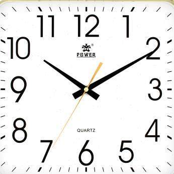 霸王静音石英钟挂钟表时钟表客厅1方形2寸个性pw801 80意时尚创简