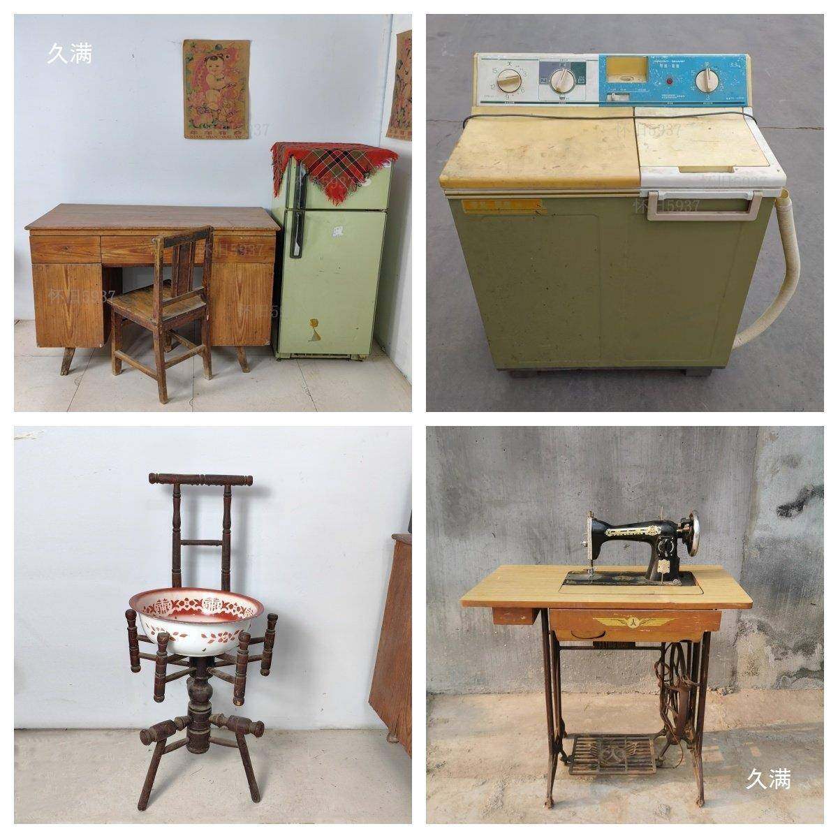 80怀旧老物件三轮车自行车电视机冰箱老式家具复古装饰摆件,家居饰品,装饰摆件,淘宝优惠券,粉丝福利购,淘宝优惠卷