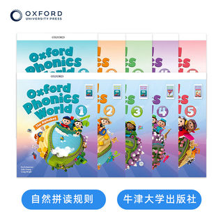 新版牛津自然拼读教材 Oxford Phonics World  1/2/3/4/5 phonics教材 opw自然拼读教材 少儿英语拼读学习 赠音频