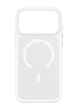 「小白与多巴胺」白色磁吸壳适用iPhone17Pro 17ProMax 半透磨砂肤感 定制金属按键 相机按键全包