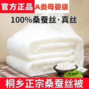官方正品桐乡蚕丝被100%桑蚕丝空调被夏凉被春秋被子双人加厚冬被