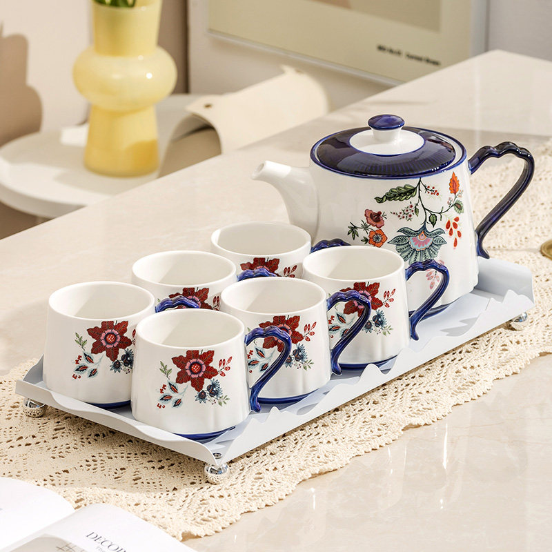 中式陶瓷水壶茶杯套装高级感乔迁新居水具礼盒装客厅待客高级水杯,3C数码配件,USB多功能数码宝,淘宝优惠券,粉丝福利购,淘宝优惠卷