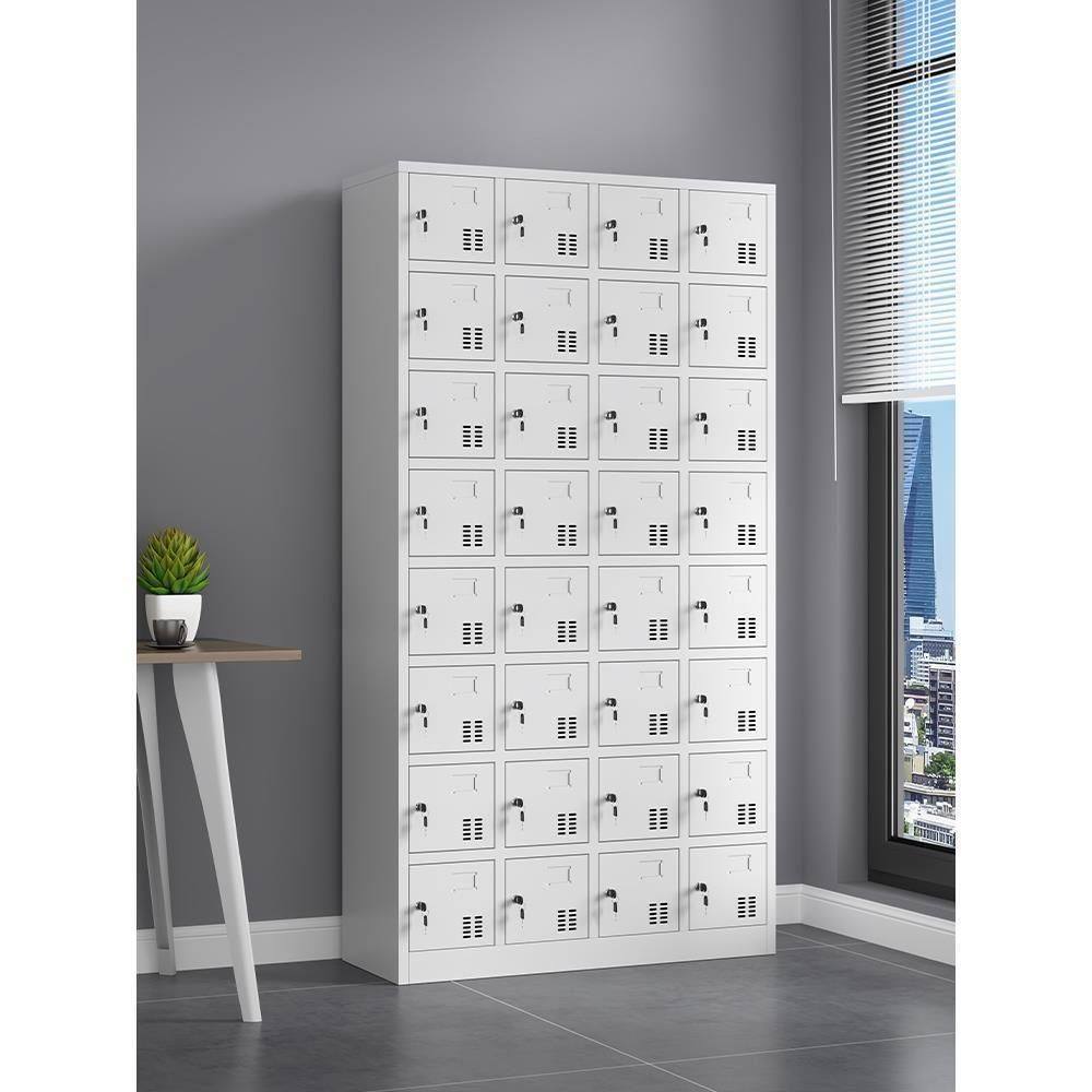 铁皮更衣柜子24门员工储物柜带锁32格碗柜工厂车间鞋柜门手机柜,商业/办公家具,办公储物柜,淘宝优惠券,粉丝福利购,淘宝优惠卷