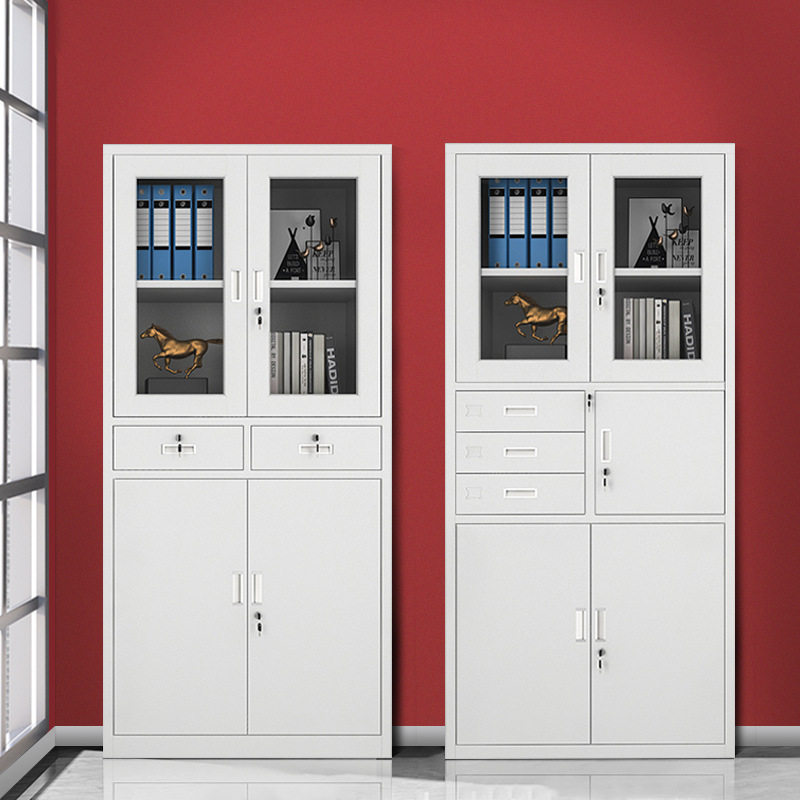 办公室文件柜带抽屉储物柜玻璃门钢制档案柜资料柜铁皮柜子定制,商业/办公家具,办公储物柜,淘宝优惠券,粉丝福利购,淘宝优惠卷