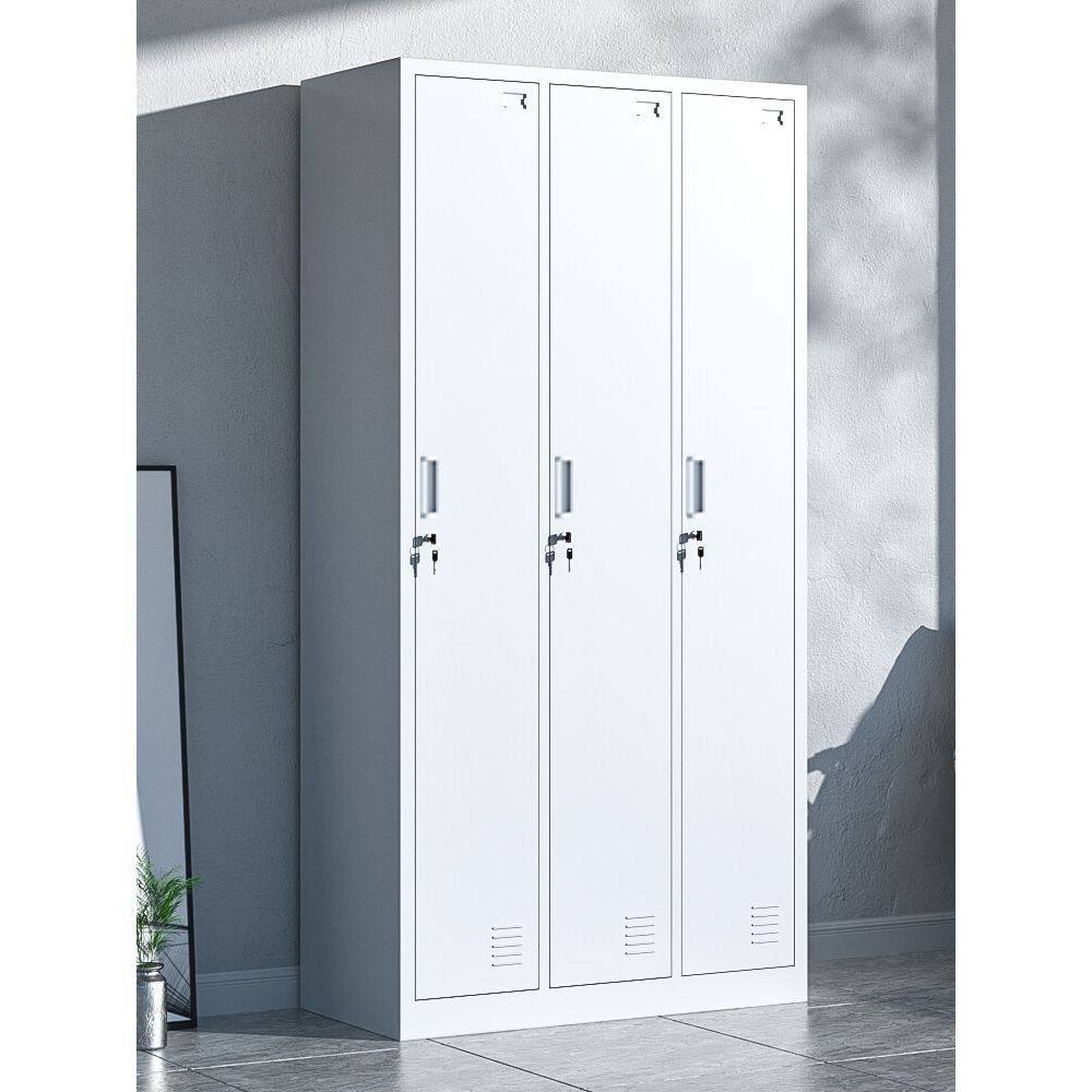 钢制宿舍员工更衣柜铁皮柜三门学生健身房多门碗柜储物柜换衣柜子,商业/办公家具,办公储物柜,淘宝优惠券,粉丝福利购,淘宝优惠卷