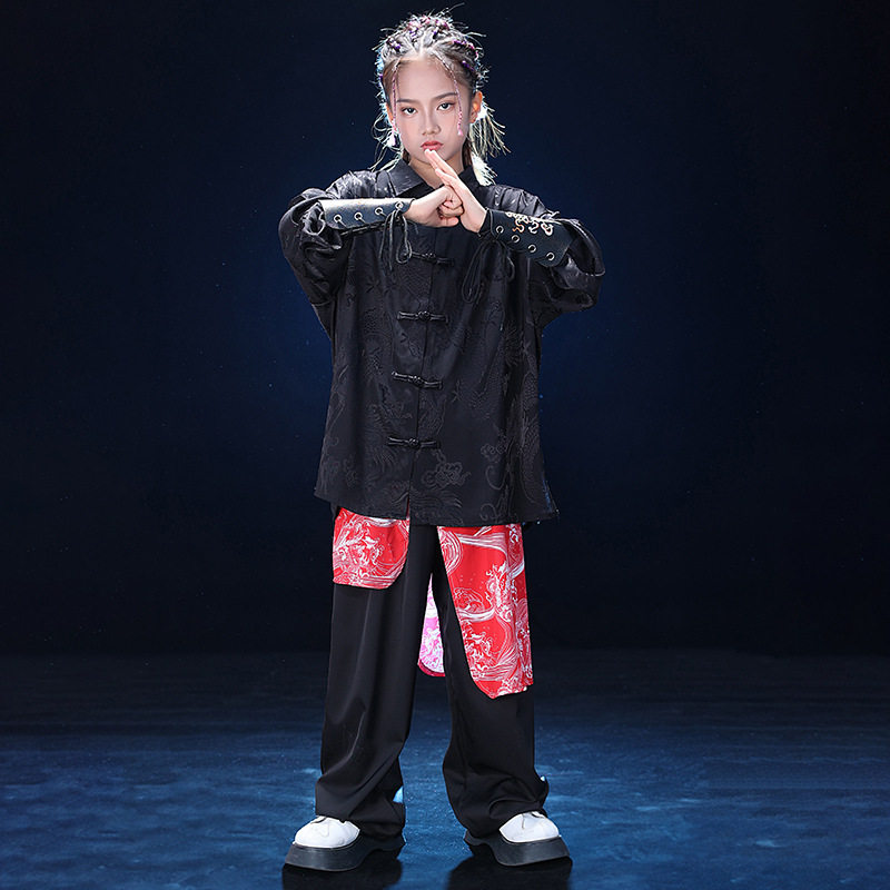 儿童街舞潮服中国风男女