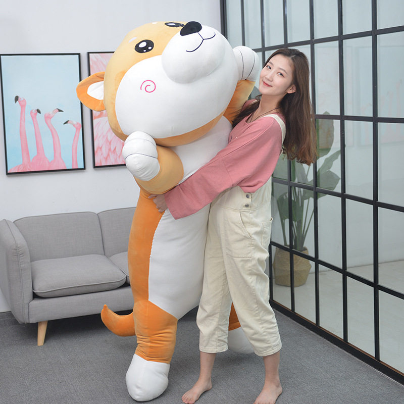 毛绒公仔柴犬布娃娃超大可爱玩具狗睡觉抱枕玩偶生日礼物新款卡通