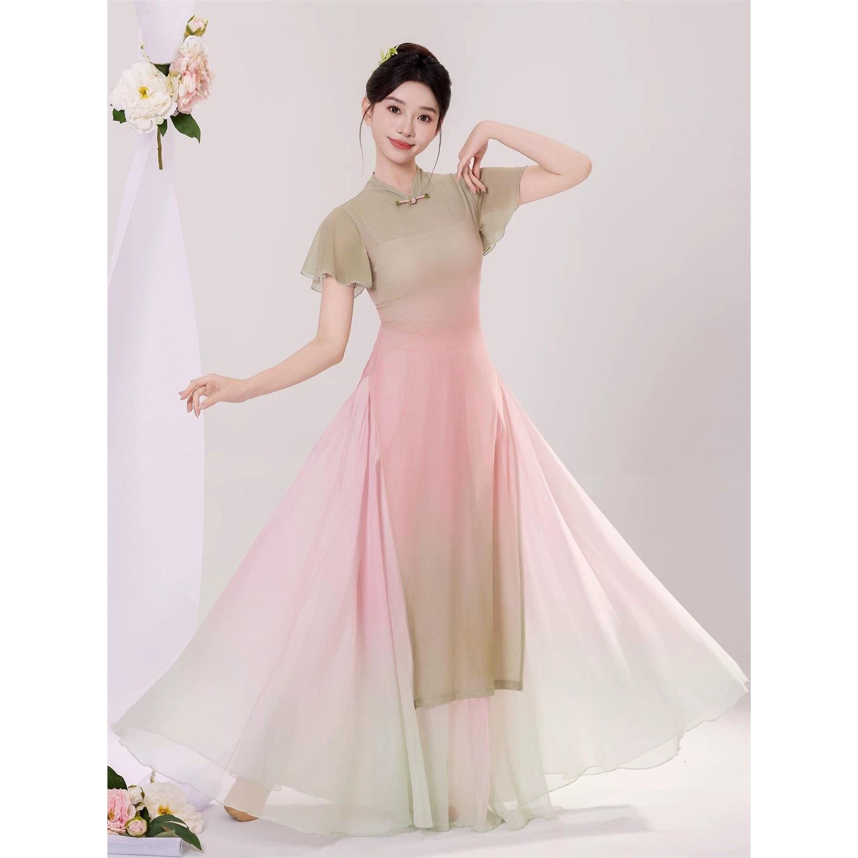 古典舞蹈服女新中式弹力