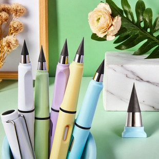 黑科技不用削换头铅笔免削写不完永恒学生正姿钢笔式写字考试可擦