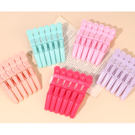 美发无痕发夹鳄鱼夹大号刘海鸭嘴夹侧边发卡理发化妆师专用定位夹